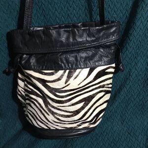 Isabel Zebra Print Crossbody Bag